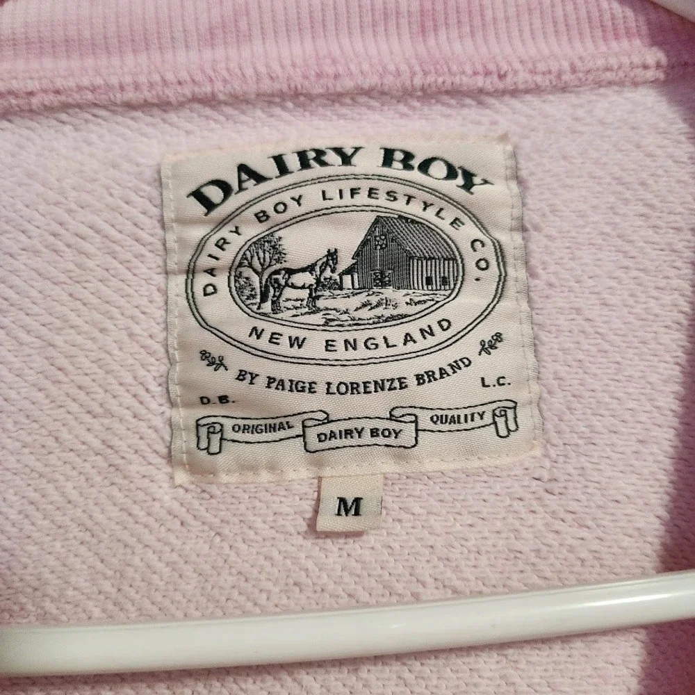 DAIRY BOY Bubblegum Camo Crewneck Sweatshirt Coquette Western M‎
